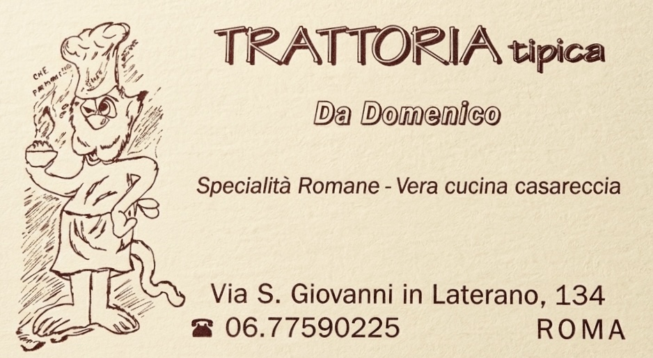 Logo Ristorante Da Domenico — Roma